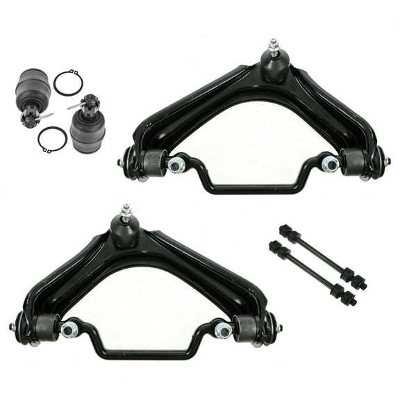 TRQ 6 pc Kit Upper control Arm lower Ball Joint Sway Bar End Link LH RH Set New PSA56458