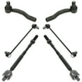thumbnail image 1 of TRQ 6 pc Steering Suspension Kit Inner Outer Tie Rods w/ Sway Bar End Links New PSA63500, 1 of 10