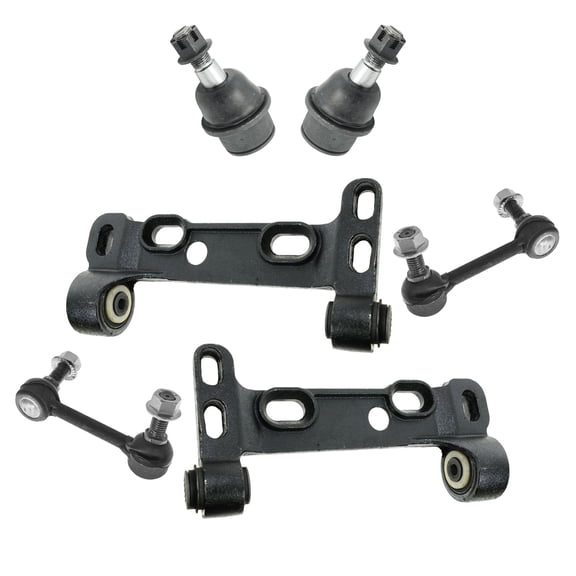 TRQ 6 pc Suspension Kit Control Arm Brackets Ball Joints Sway Bar End Links New PSA63640