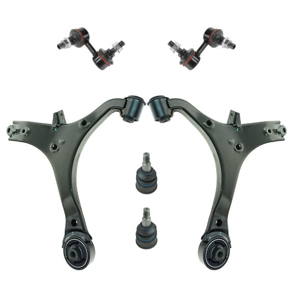 TRQ 6 pc Suspension Kit Front Lower Control Arms Sway Bar End Links for Element PSA63630 Fits select: 2003-2006 HONDA ELEMENT, 2007-2011 HONDA ELEMENT EX