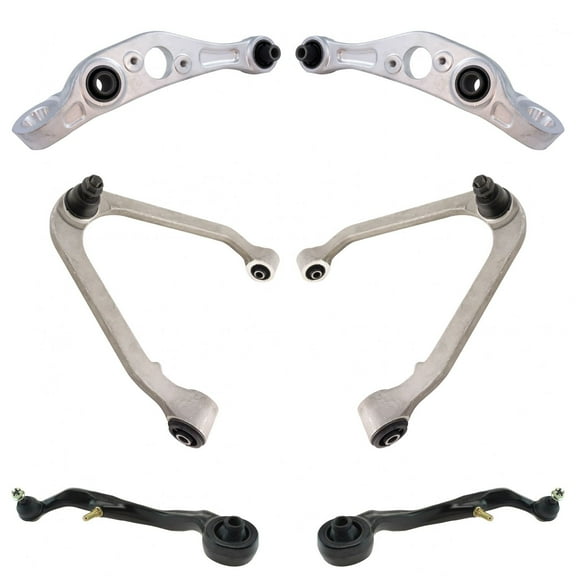 TRQ 6pc Front Upper & Lower Forward Rearward Control Arm Kit for Infiniti G35 X PSA66890