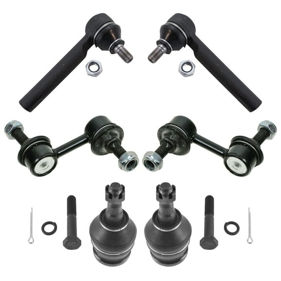 TRQ 6pc Steering Suspension Kit Ball Joints Outer Tie Rods Sway Bar End Links PSA30041 Fits select: 2003-2013 SUBARU FORESTER, 2002-2015 SUBARU IMPREZA