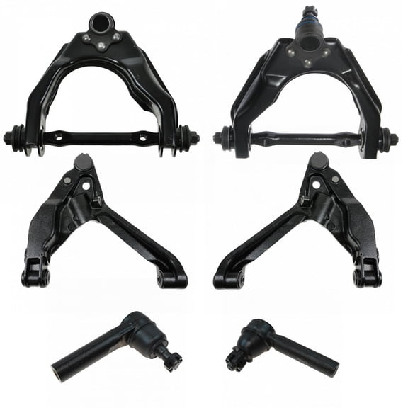 TRQ Front Steering & Suspension Kit Control Arm with Ball Joint Tie Rod Fits 1997-1999 Dodge Dakota 1998-1999 Durango