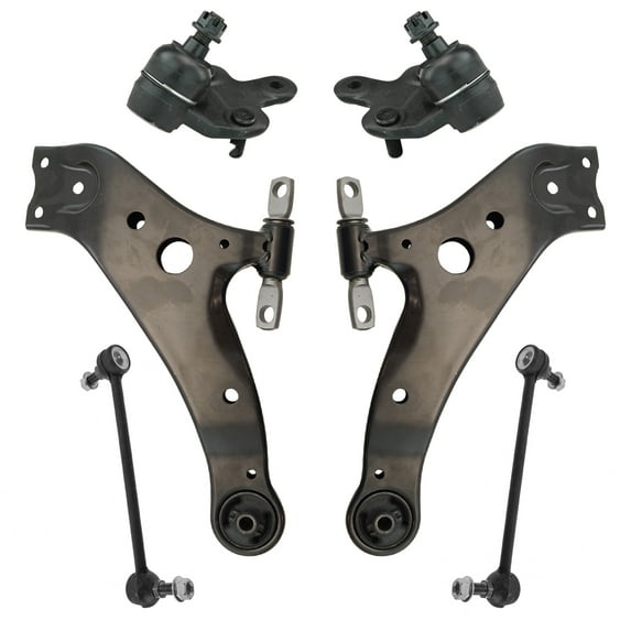 TRQ 6pc Suspension Kit Front Lower Control Arms Ball Joints Sway Bar End Links PSA65056 Fits select: 2008-2019 TOYOTA HIGHLANDER, 2010-2022 LEXUS RX