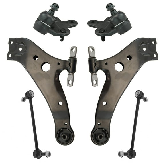 TRQ 6pc Suspension Kit Front Lower Control Arms Ball Joints Sway Bar End Links PSA65056 Fits select: 2008-2019 TOYOTA HIGHLANDER, 2010-2022 LEXUS RX
