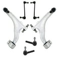 thumbnail image 1 of TRQ 6pc Suspension Kit Lower Control Arms w/ Ball Joints Sway Bar Links Tie Rods PSA64973, 1 of 6