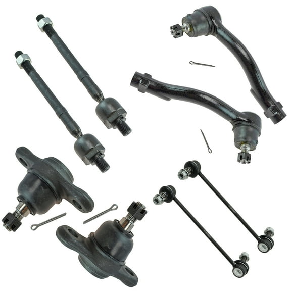 TRQ 8 Piece Kit Ball Joint Tie Rod Sway Bar End Link for Tucson Sportage New PSA59348 Fits select: 2005-2009 HYUNDAI TUCSON, 2007-2010 KIA SPORTAGE