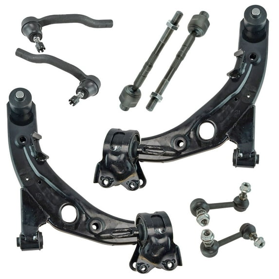 TRQ 8 Piece Kit Control Arm Ball Joint Tie Rod End Sway Bar Link for CX-9 New PSA59729