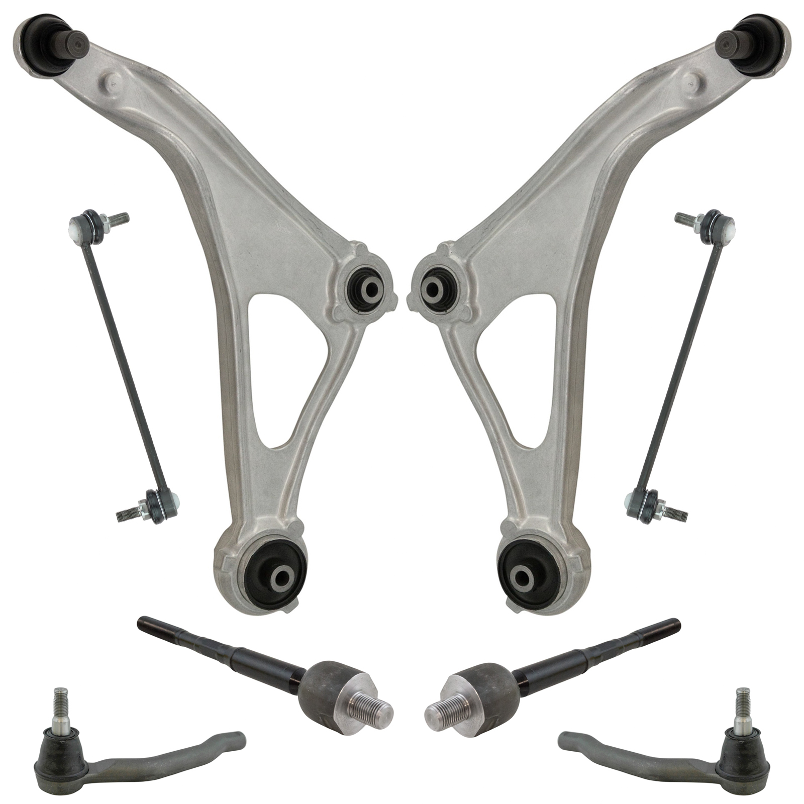 AM Autoparts 8-Piece Front Steering & Suspension Kit For Nissan Pathfinder/Infiniti JX35/QX60 (2013-2017)