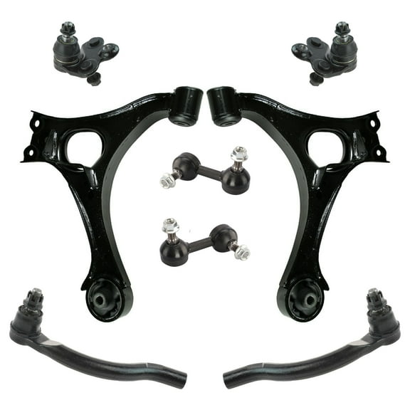 TRQ 8 Piece Steering Suspension Kit Control Arms Tie Rods Ball Joints End Links PSA60025 Fits select: 2006-2009 HONDA CIVIC LX, 2010-2011 HONDA CIVIC VP