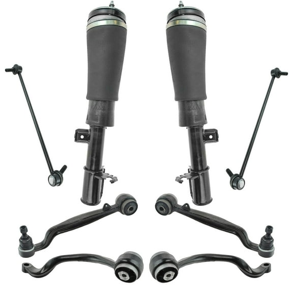 TRQ 8 Piece Suspension Kit Control Arms Air Shock Sway Bar Links for Range Rover PSA72626 Fits select: 2006-2007 LAND ROVER RANGE ROVER WESTMINSTER, 2008-2010 LAND ROVER RANGE ROVER HSE