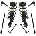 thumbnail image 1 of TRQ 8 pc Steering Suspension Kit Complete Strut Spring Assemblies w/ Tie Rods PSA85563 Fits select: 2008-2010 CHRYSLER TOWN & COUNTRY, 2008-2010 DODGE GRAND CARAVAN, 1 of 9