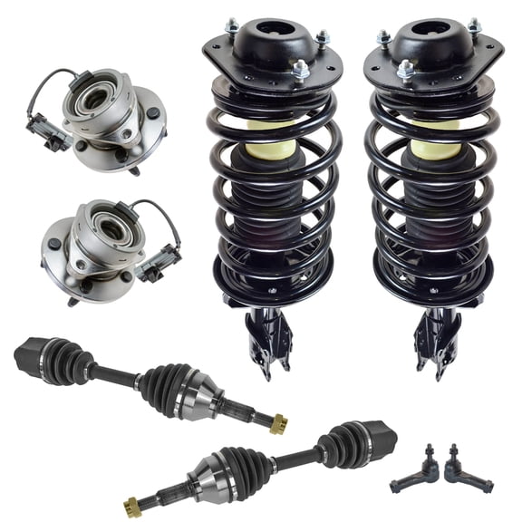 TRQ 8 pc Steering & Suspension Kit Strut Assemblies Wheel Bearing CV Axles New PSA63469 Fits select: 2005-2010 CHEVROLET COBALT, 2006-2011 CHEVROLET HHR