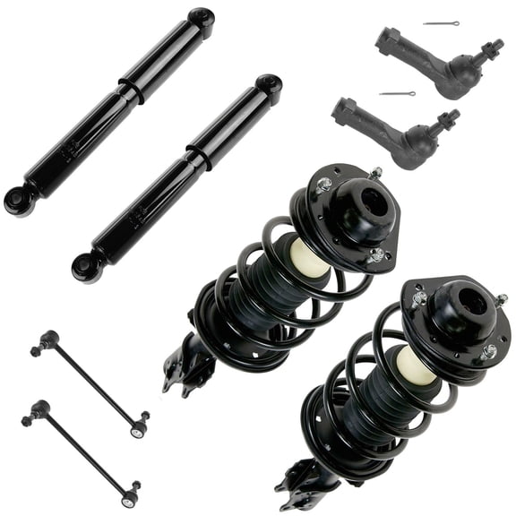 TRQ 8 pc Strut & Spring Shock Outer Tie Rod Sway Bar Link Kit for Cobalt HHR G5 PSA56179 Fits select: 2005-2010 CHEVROLET COBALT, 2006-2007 CHEVROLET HHR LT