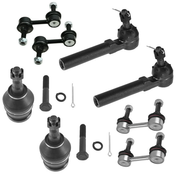 TRQ 8 pc Tie Rod Sway Bar End Link Ball Joint Steering & Suspension Kit Set PSA59872 Fits select: 2003-2008 SUBARU FORESTER, 2004-2007 SUBARU IMPREZA WRX STI