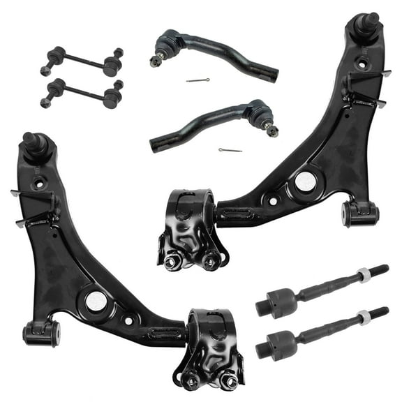TRQ 8pc Kit Control Arm Ball Joint Tie Rod Sway Bar Link LH RH for Edge MKX New PSA59701 Fits select: 2007-2014 FORD EDGE, 2007-2015 LINCOLN MKX