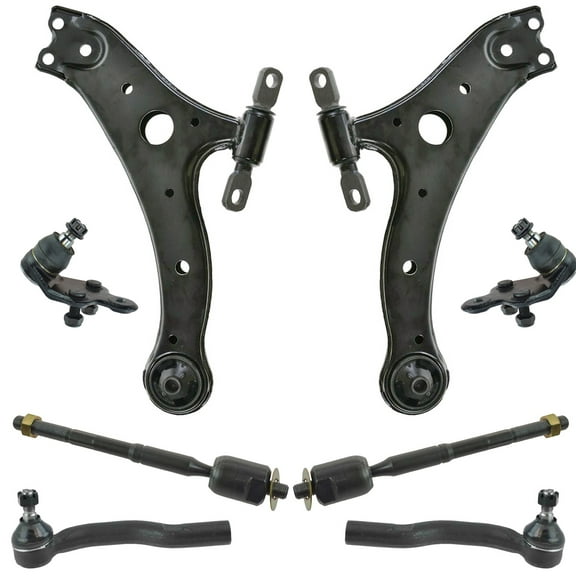 TRQ 8pc Steering Suspension Kit Control Arms Ball Joints Inner Outer Tie Rods PSA70026 Fits select: 2011 TOYOTA CAMRY BASE/SE/LE/XLE, 2007-2008 TOYOTA CAMRY LE/XLE/SE