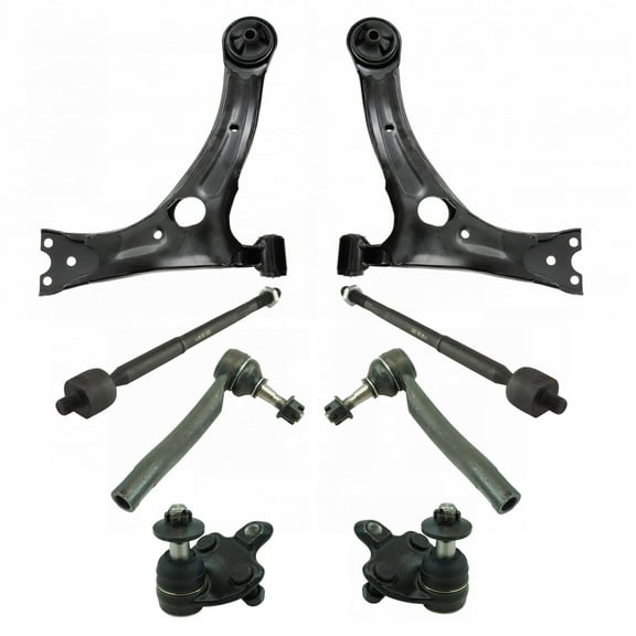 TRQ 8pc Steering Suspension Kit Control Arms Ball Joints Tie Rods for Prius PSA50212 Fits select: 2004-2009 TOYOTA PRIUS
