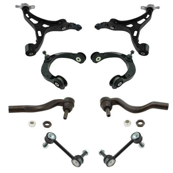 TRQ Front Steering & Suspension Kit Control Arm Control Arm with Ball Joint Sway Bar Stabilizer Link Tie Rod Fits 2011-2015 Dodge Durango Jeep Grand Cherokee