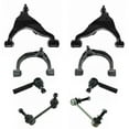 thumbnail image 1 of TRQ 8pc Steering Suspension Kit Control Arms Outer Tie Rods Sway Bar End Links PSA71498, 1 of 9