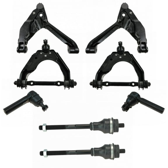TRQ 8pc Steering Suspension Kit Control Arms w/ Ball Joints Tie Rods for Dakota PSA72553