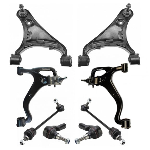 TRQ 8pc Suspension Kit Control Arm Ball Joint Sway Bar Link Tie Rod for LR3 PSA32141