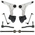 thumbnail image 1 of TRQ 8pc Suspension Kit Lower Control Arms W/ Ball Joints Sway Bar Links Tie Rods PSA64998, 1 of 6