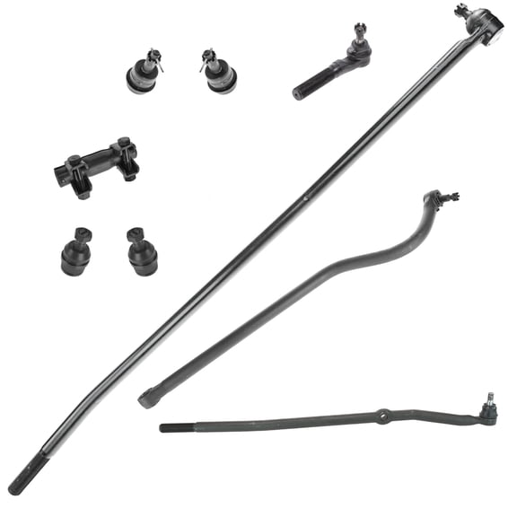 TRQ 9 Piece Steering Suspension Kit Tie Rods Drag Link Track Bar Ball Joints New PSA60042 Fits select: 1998-1999 DODGE RAM 1500, 1998-1999 DODGE RAM 2500