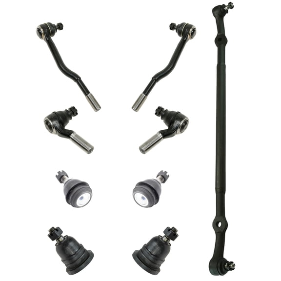 TRQ 9pc Steering Suspension Kit Center Link Tie Rods Ball Joints for Frontier PSA64854