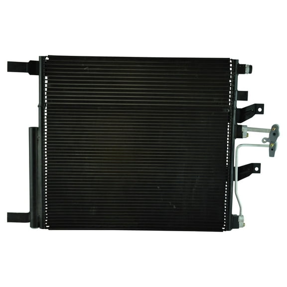 TRQ AC Condenser A/C Air Conditioning with Receiver Drier for Ram 1500 Truck ACA84645