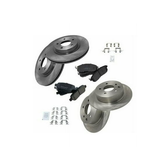 TRQ B0192-P321142 Brake Pad, Semi-Metallic, 4 Count