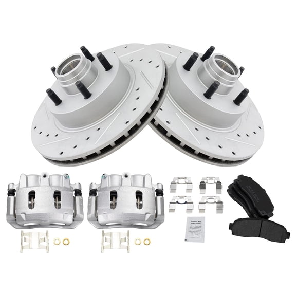 TRQ BKA26362 Performance Semi-Metallic Disc Brake Kit