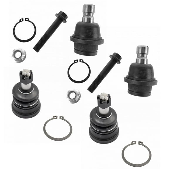 TRQ Ball Joint Front Upper Lower LH RH Set of 4 for Frontier Xterra Pathfinder PSA63302 Fits select: 2005-2019 NISSAN FRONTIER, 2005-2012 NISSAN PATHFINDER