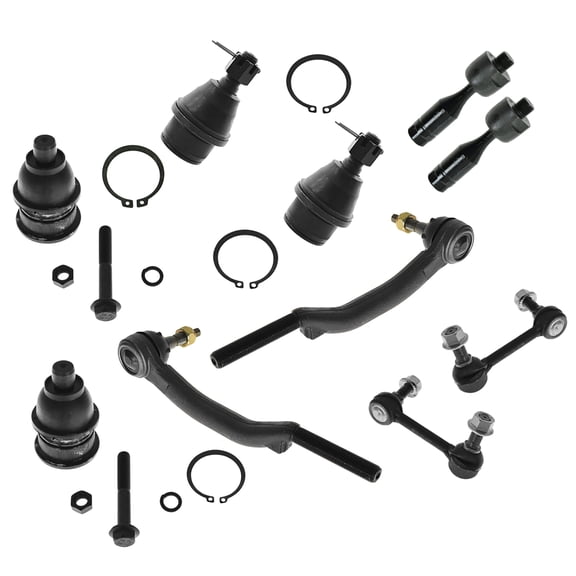 TRQ Ball Joint Tie Rod Sway Bar Link Left Right Front Kit of 10 for Chevy GMC PSA56310