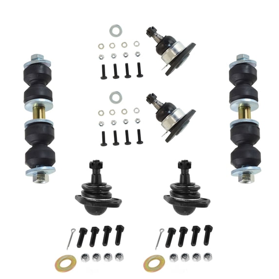 TRQ Ball Joints Links Upper Lower Set of 6 for Chevy S10 Blazer Pickup GMC Envoy PSA58799