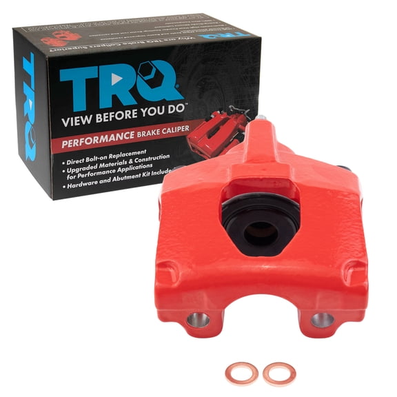 TRQ Brake Caliper Red Performance Rear Fits 2001-2007 Chrysler Town & Country Dodge Caravan Grand Caravan