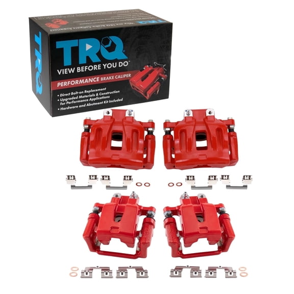 TRQ Brake Caliper Set Performance Fits 2005-2011 Chrysler 300 2009-2011 Dodge Challenger 2006-2011 Charger 2005-2008 Magnum