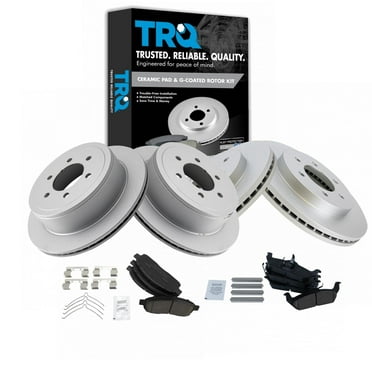 Drilled Slotted Brake Rotors AutoShack Front Brake Kit For 2014-2016 Kia Soul - Drilled & Slotted Rotors With Ceramic Pads Drilled Slotted Rotors Ceramic Pads Front Brake Set