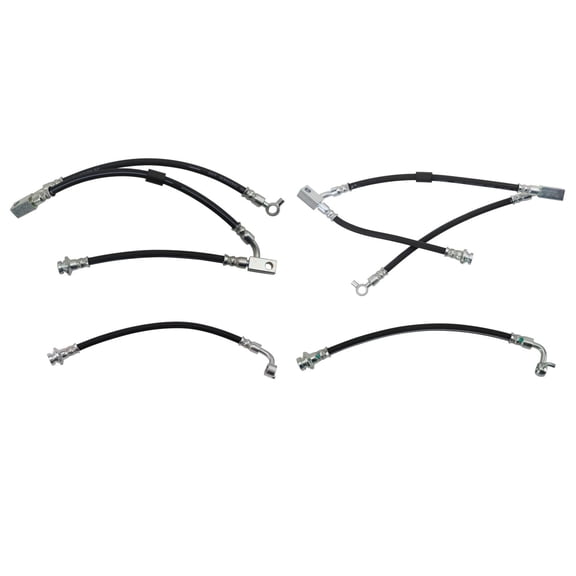 TRQ Brake Hose Set Fits 2003-2007 INFINITI G35 2003-2008 Nissan 350Z