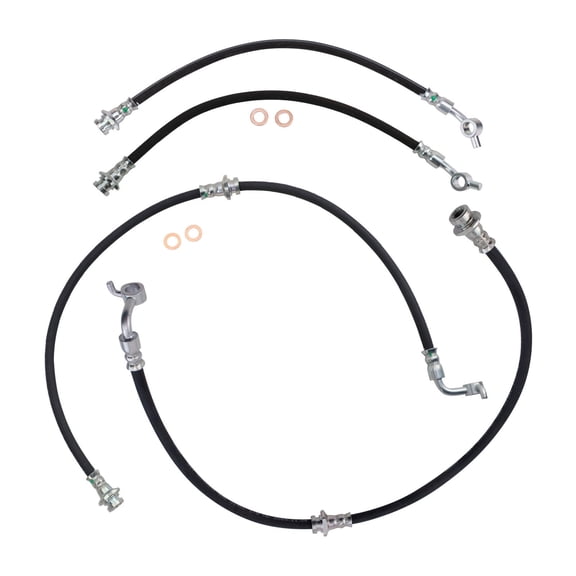 TRQ Brake Hose Set Fits 2005-2019 Nissan Frontier 2009-2012 Suzuki Equator