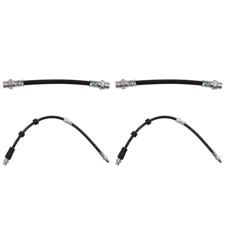 TRQ Brake Hose Set Fits 2013-2015 BMW X1