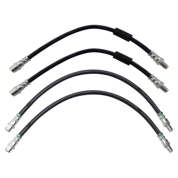 TRQ Brake Hose Set Fits 2015-2017 Mercedes-Benz CLS400 2014-2018 CLS550 2014-2016 E250 2010-2016 E350 2013-2015 E400 2010-2011 E550