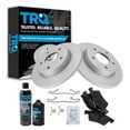 thumbnail image 1 of TRQ Brake Pad & Coated Rotor Kit Posi Metallic Rear w/Chemicals BKA24287, 1 of 6