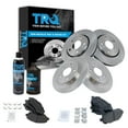 thumbnail image 1 of TRQ Brake Pad Rotor Front & Rear Metallic Kit w/Chemicals for Chrysler VW BKA17112, 1 of 6