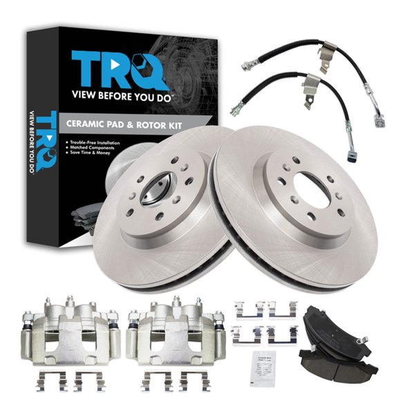 TRQ Brake Pad & Rotor Kit Ceramic Fits 2006-2011 Buick Lucerne