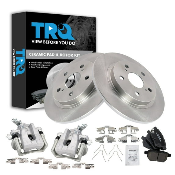 TRQ Brake Pad & Rotor Kit Ceramic Fits 2009-2013 Toyota Matrix