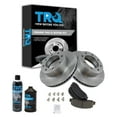 thumbnail image 1 of TRQ Brake Rotor & Ceramic Pad Front Kit w/Fluids for Ford F250 F350 Super Duty BKA17443, 1 of 6