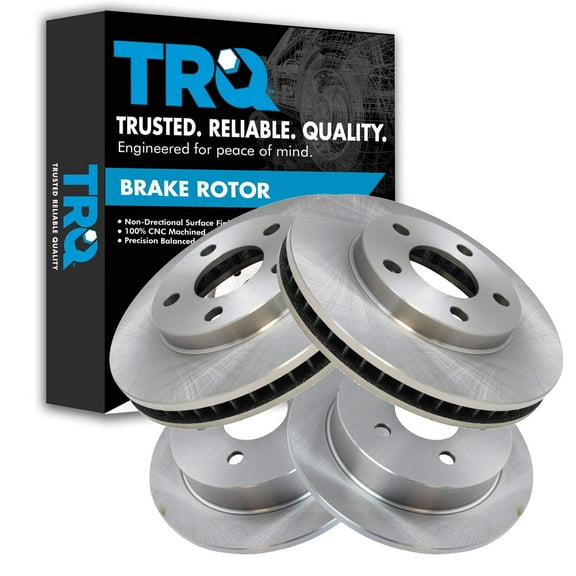 TRQ Brake Rotor Front & Rear Kit Set of 4 Fits Select Buick Chevy Olds Pontiac