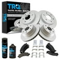 thumbnail image 1 of TRQ Ceramic Brake Pad & Coated Rotor Front & Rear Kit w/Fluids for Chevy Express BKA23059 Fits select: 2002-2006 CHEVROLET TAHOE, 2002-2006 CHEVROLET SUBURBAN, 1 of 6