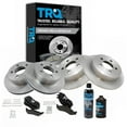 thumbnail image 1 of TRQ Ceramic Brake Pad & Rotor Front & Rear Kit w/Chemicals for Jeep Wrangler BKA18103, 1 of 6